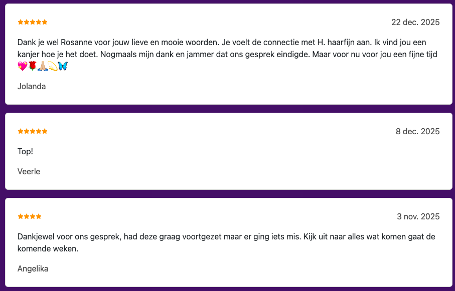 Rosanne medium chat